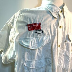 COLUMBIA Sportswear Company Men’s LG White National Guard Performance Fishing